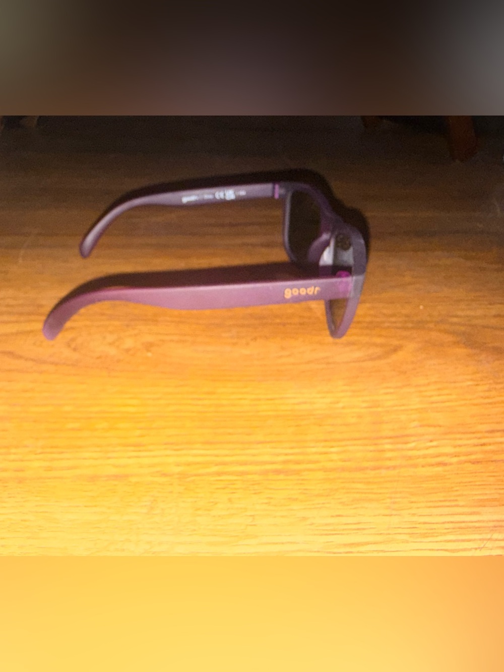Goodr gardening with a kraken sunglasses